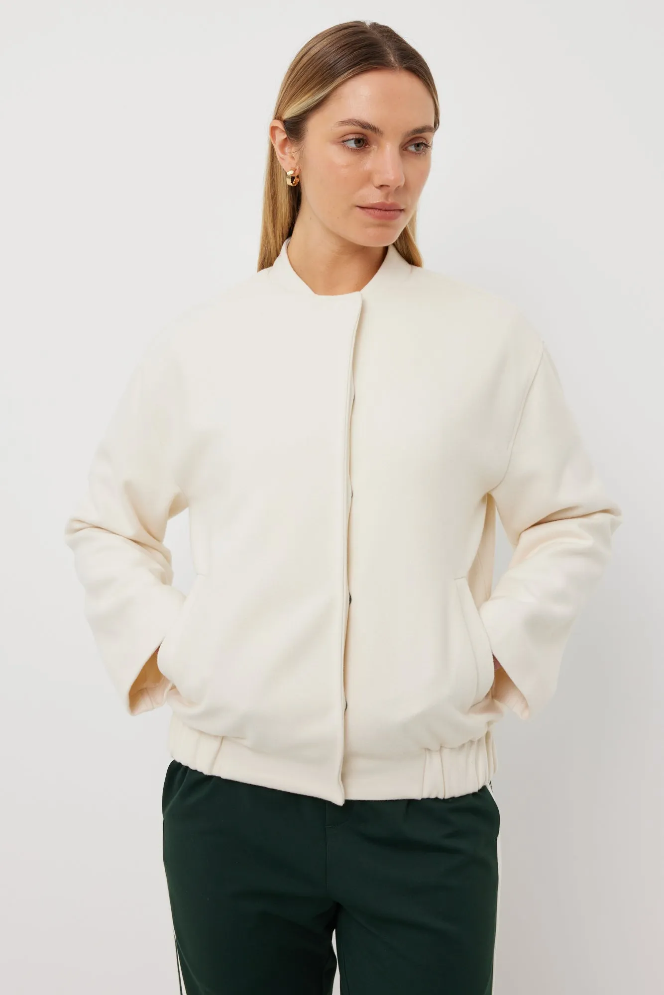 Anderson Bomber | Ivory Wool