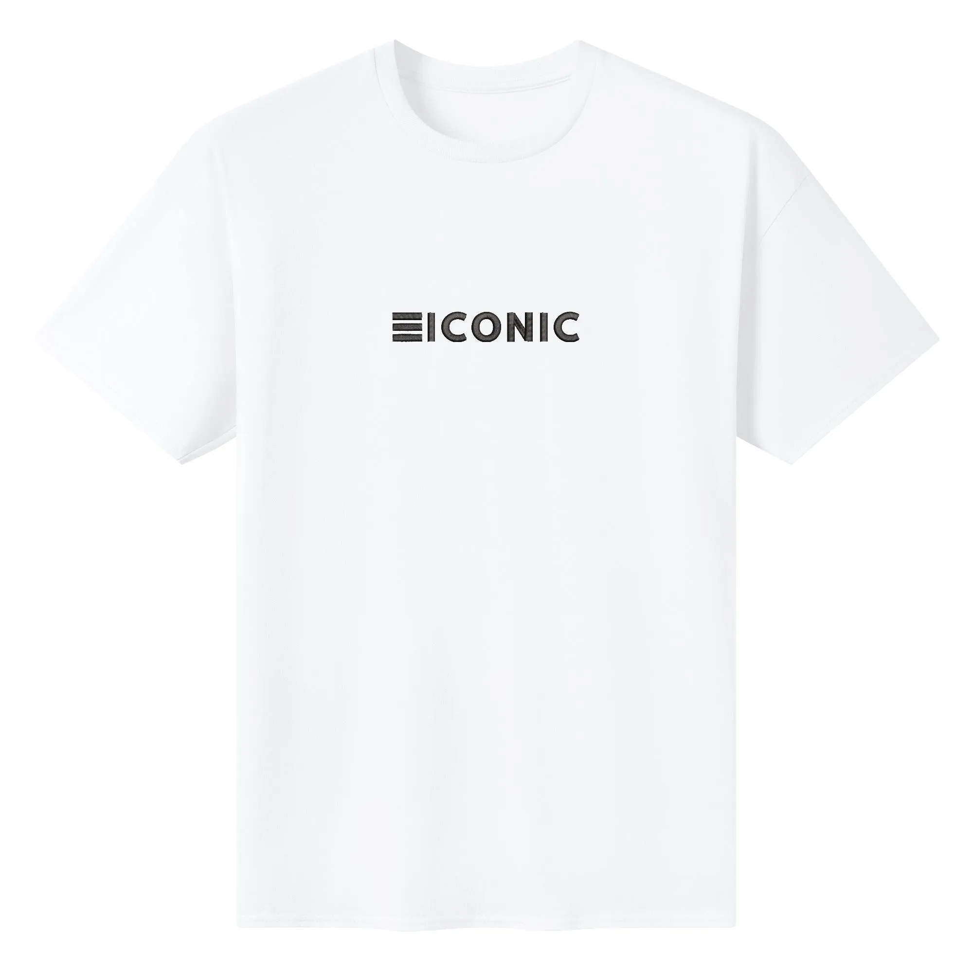 Be ICONIC Embroidered Men's Casual Cotton T-shirt