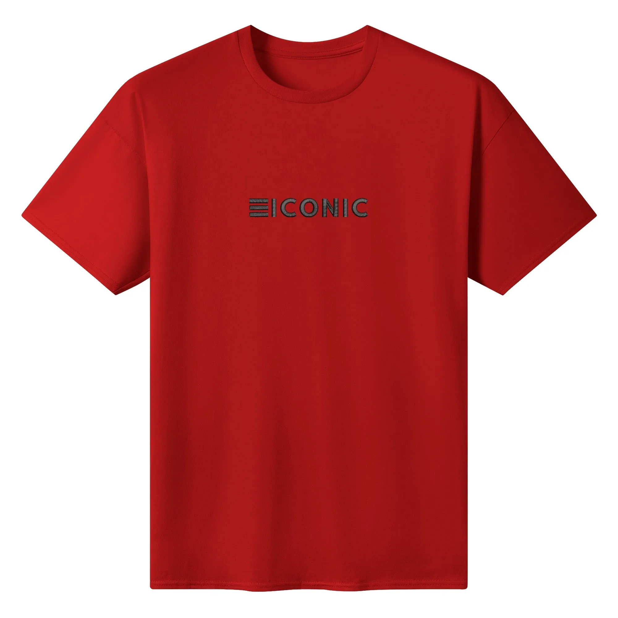 Be ICONIC Embroidered Men's Casual Cotton T-shirt