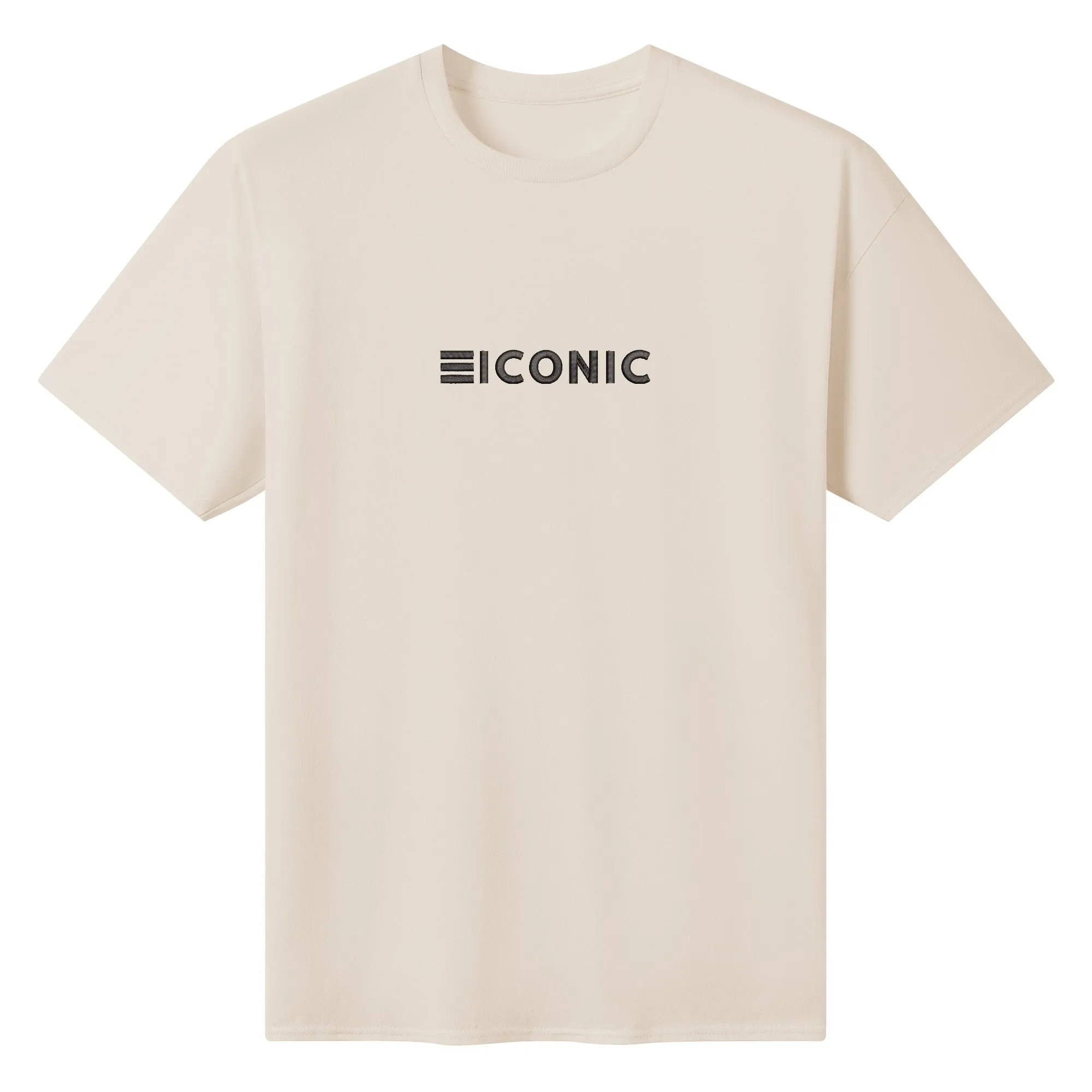 Be ICONIC Embroidered Men's Casual Cotton T-shirt