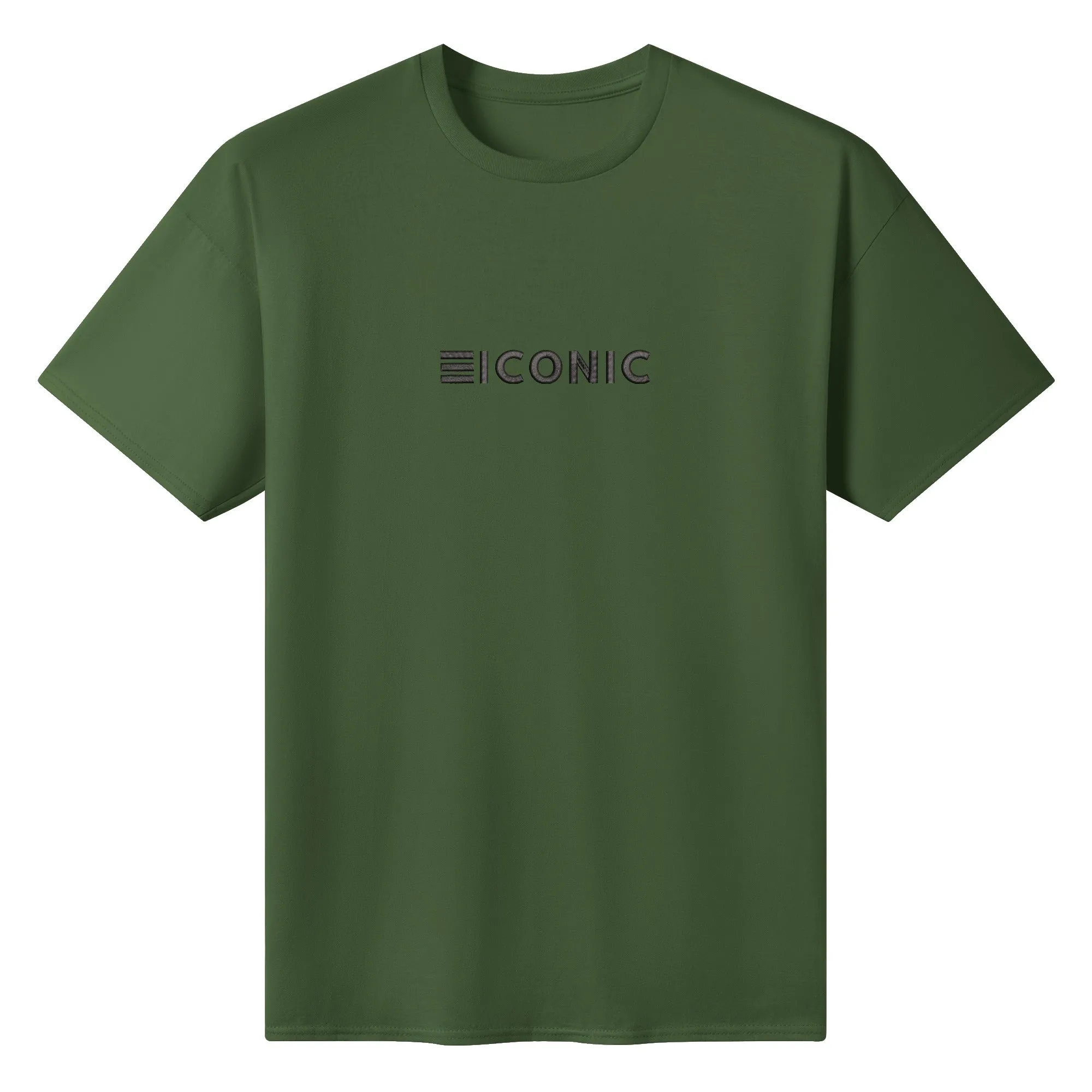 Be ICONIC Embroidered Men's Casual Cotton T-shirt