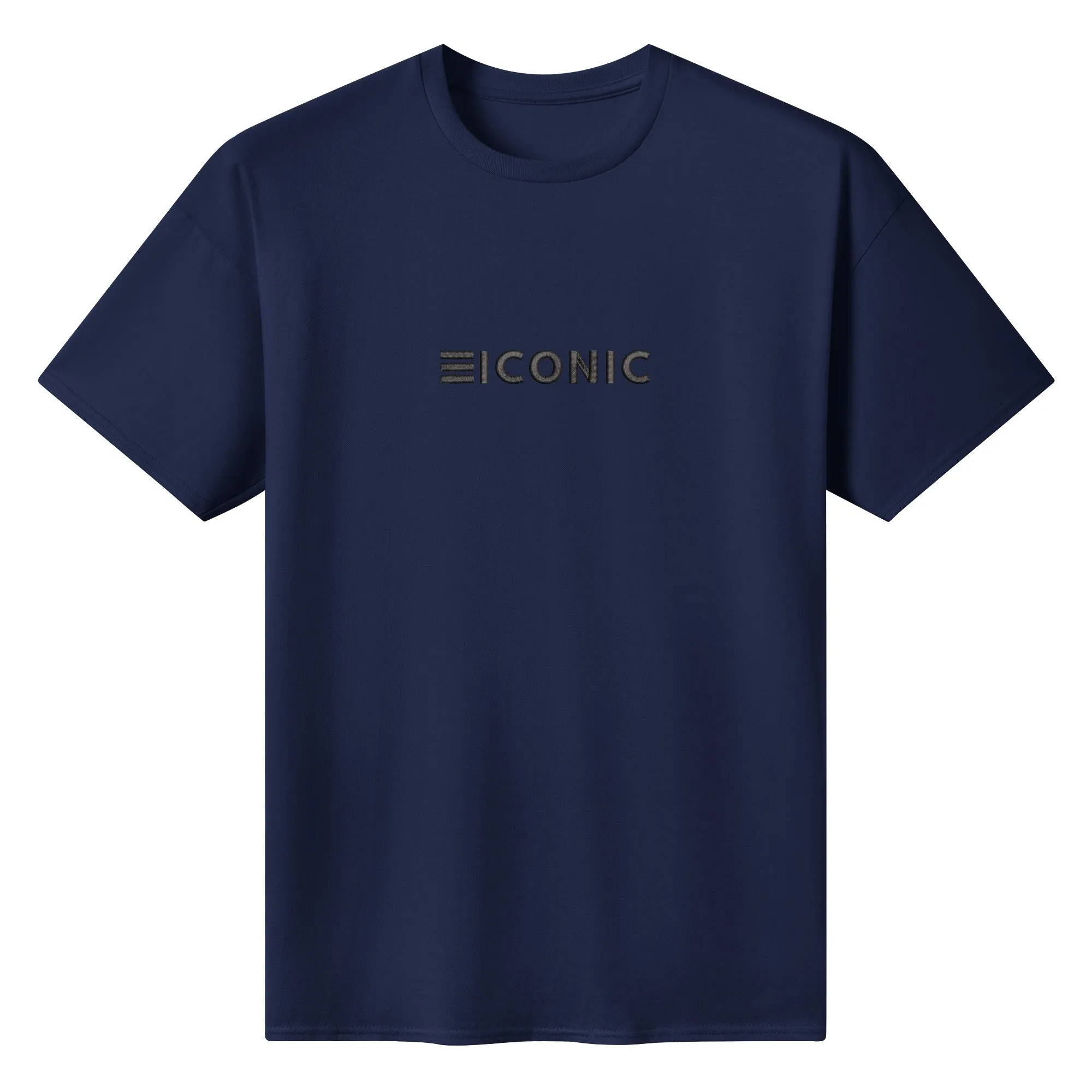 Be ICONIC Embroidered Men's Casual Cotton T-shirt