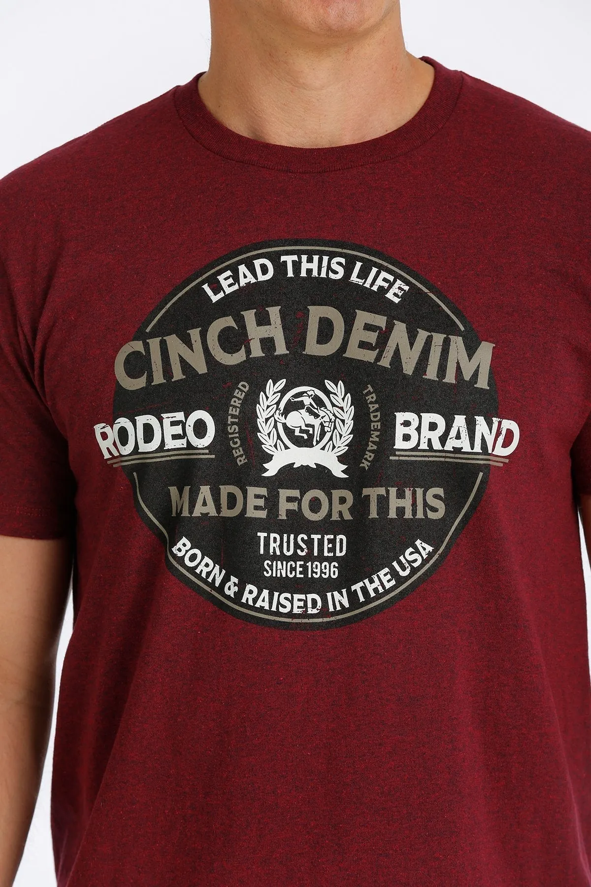 CINCH MEN'S CINCH LEAD THIS LIFE TEE - LAVA STYLE MTT1690498