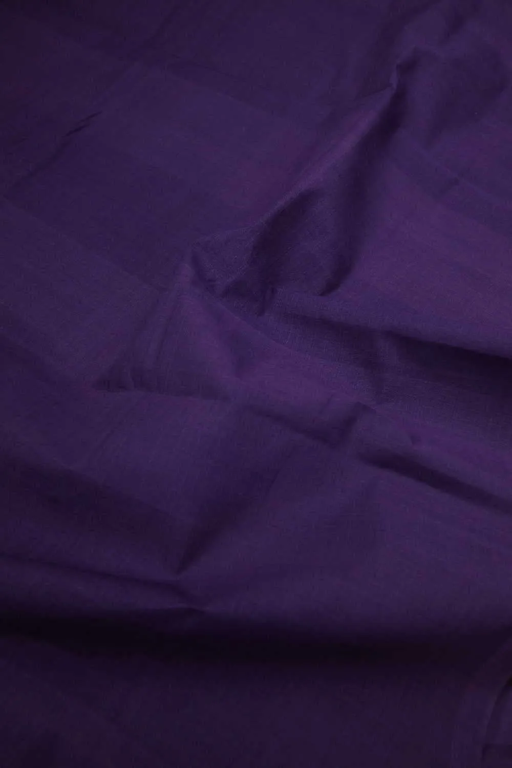 Deep Purple Mangalagiri Cotton Fabric - 1.1m