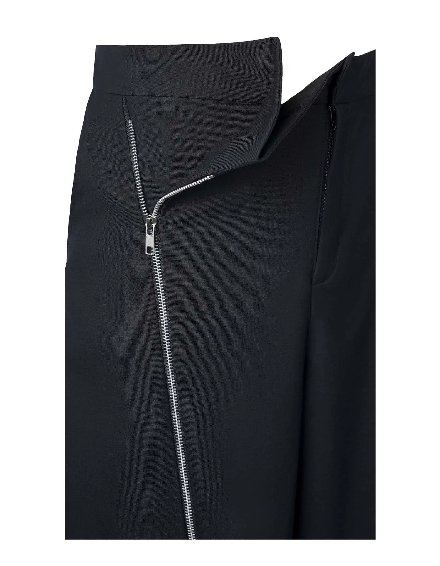 Drape With Zip Deconstructed Trousers