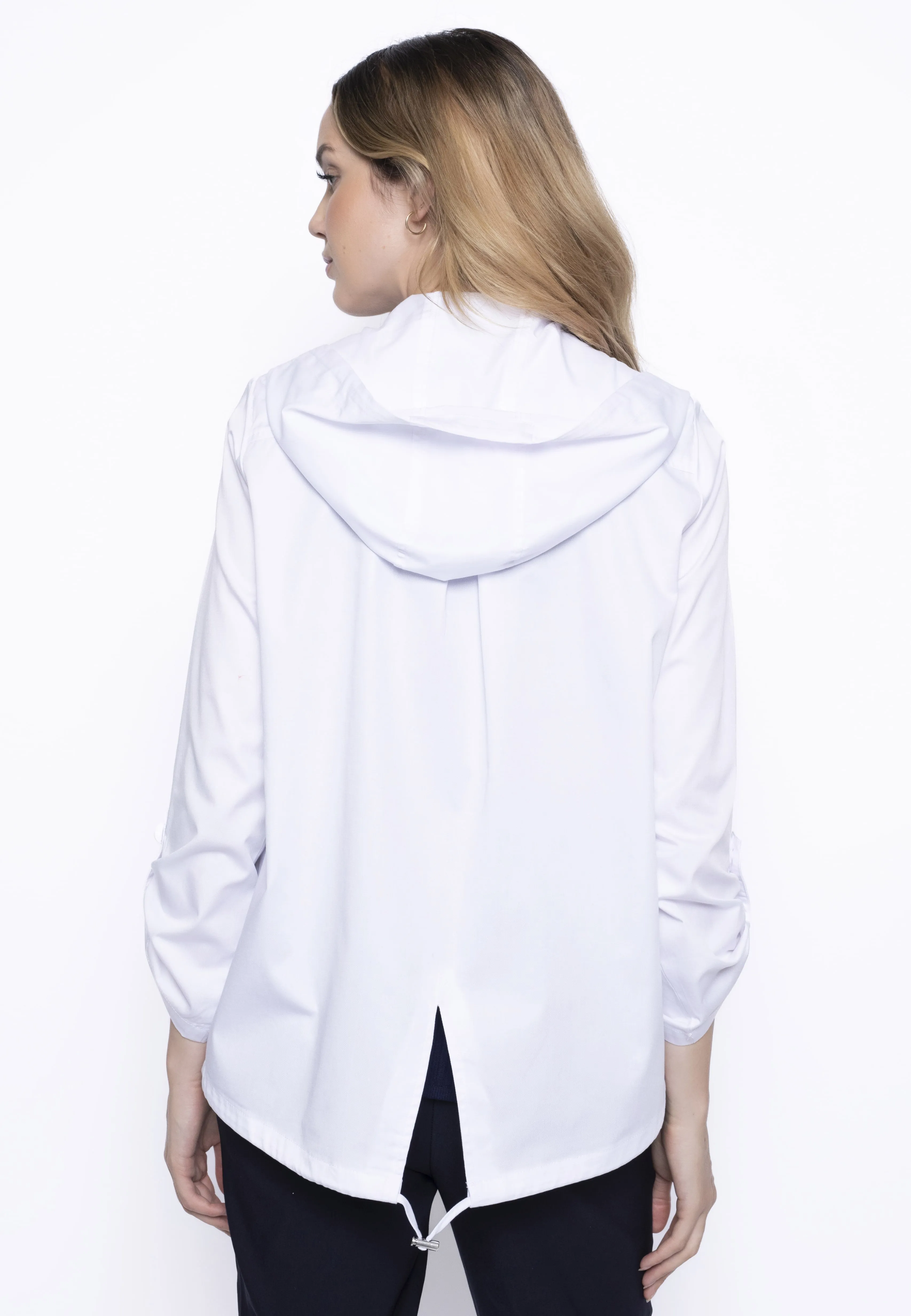 Hooded Zip-Front Jacket