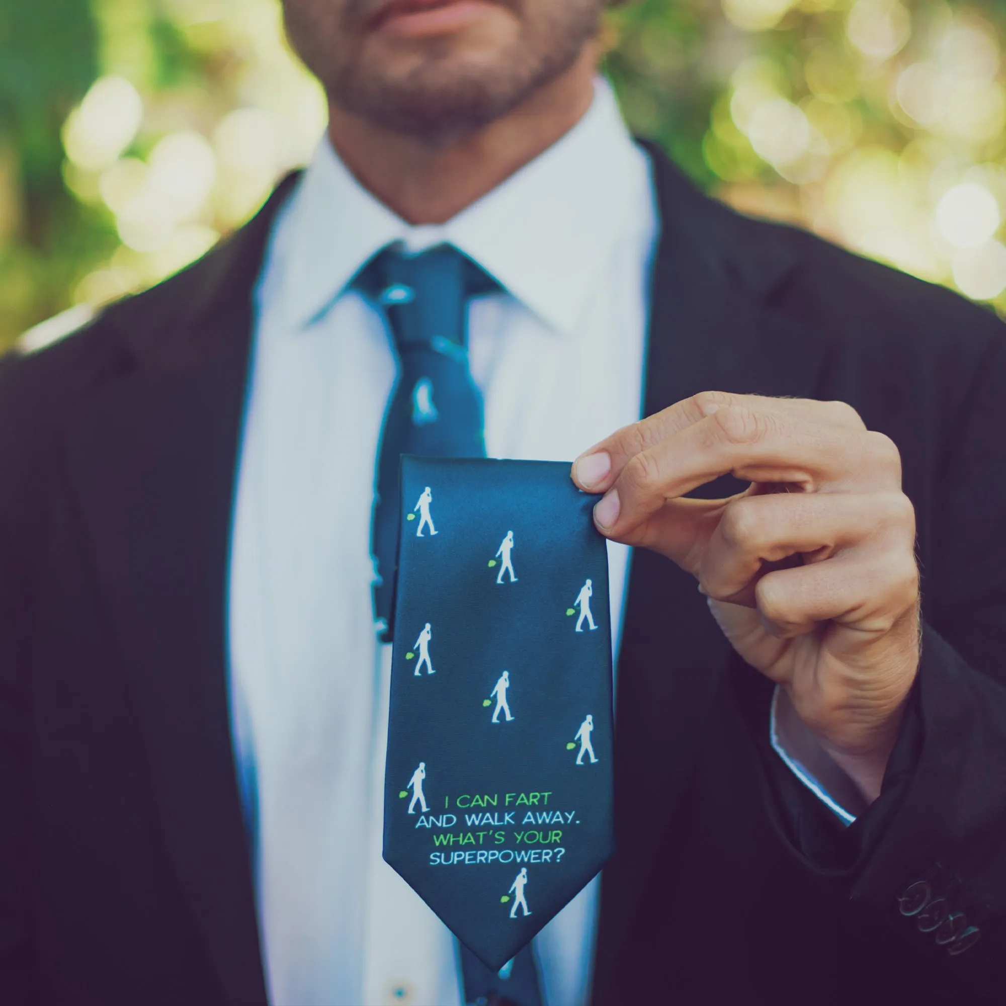 I Can Fart And Walk Away At The Same Time Neck Tie Tie