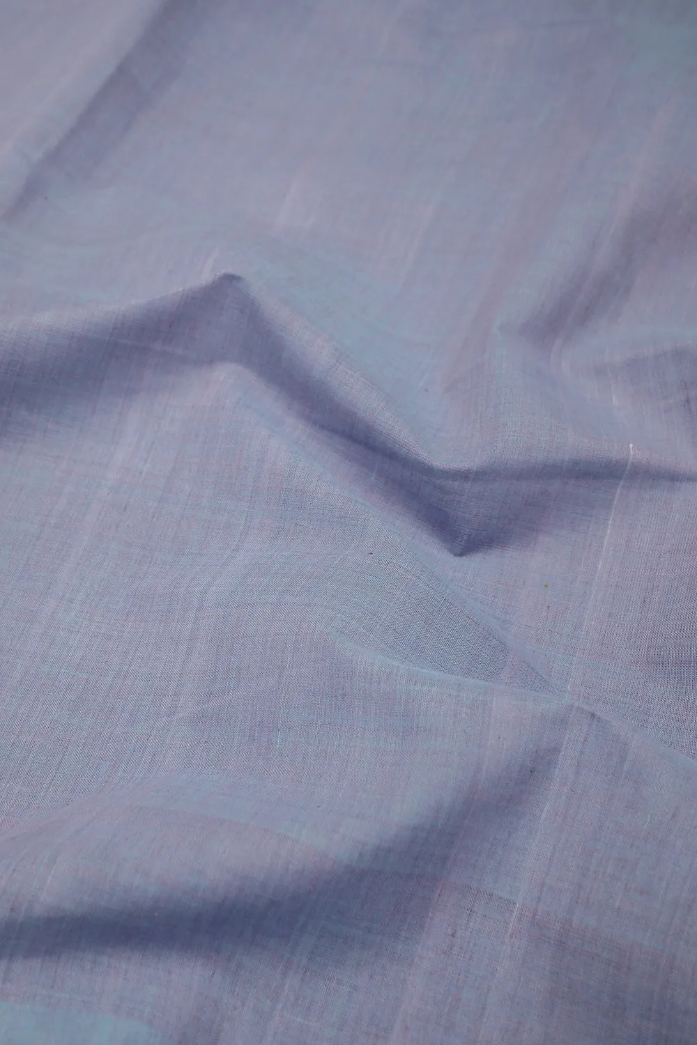 Light Iris Purple Plain Mangalagiri Cotton Fabric
