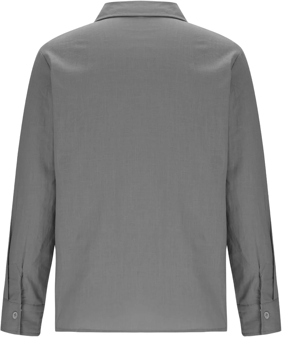 Long Sleeve Cotton Shirts for Men Button Down Mens Casual Untucked Stretch Wrinkle-Free Dress Shirt with Chest Pocket