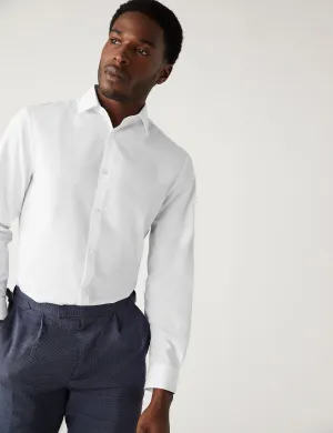 Marks & Spencer Regular Fit Easy Iron Shirt, White