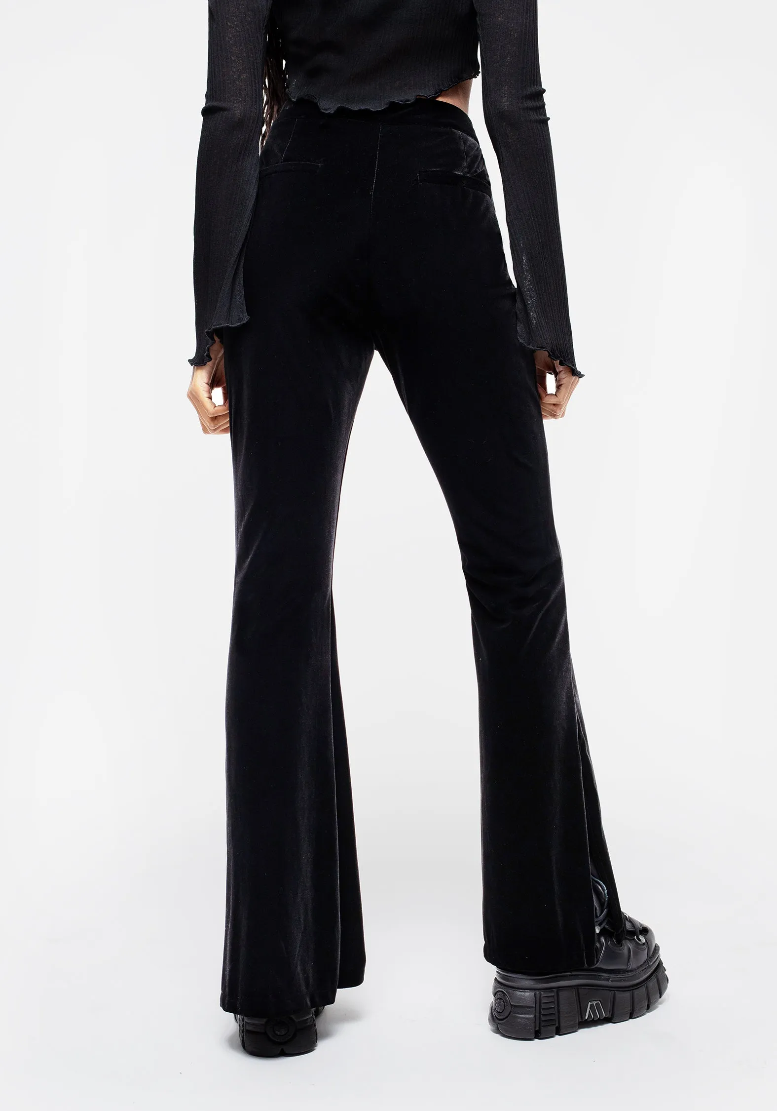 Morrigan Side Split Flared Trousers