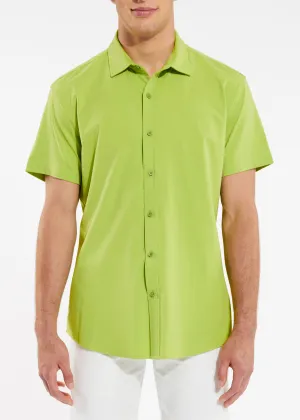 PEAR FECTION SOLID KNIT STRETCH SHORT SLEEVE SHIRT ST-960