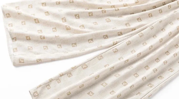 Silk Ankle-Length Wide Leg Pants