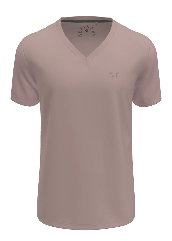 V-Neck T-Shirt _ 145358 _ Rose