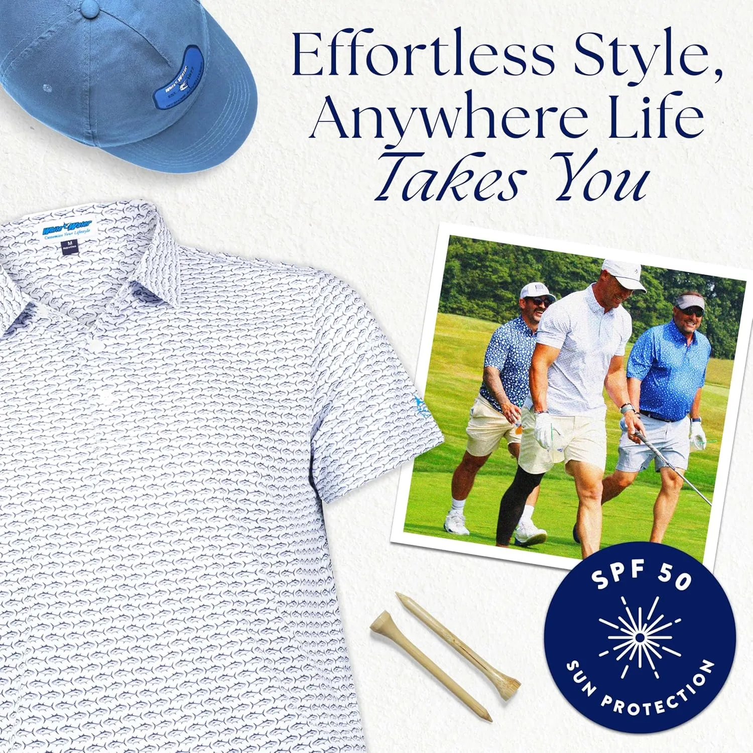 White Water Coast Short Sleeve Polo Shirt