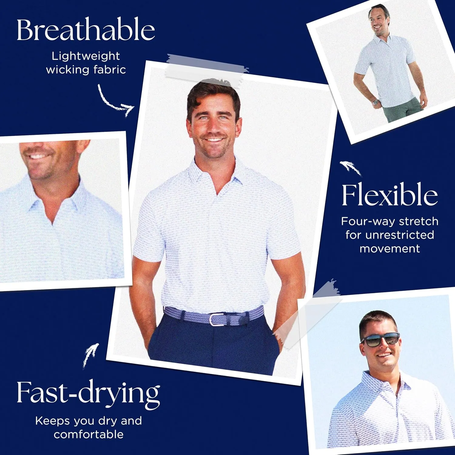 White Water Coast Short Sleeve Polo Shirt