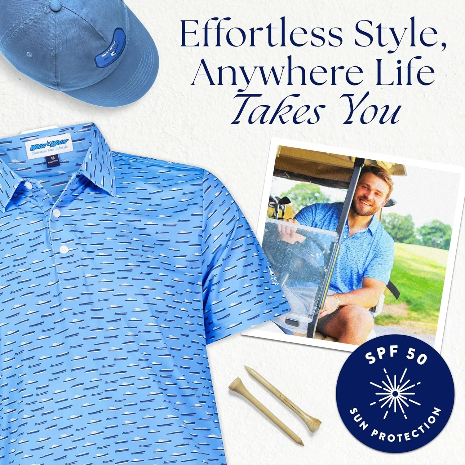 White Water Coast Short Sleeve Polo Shirt