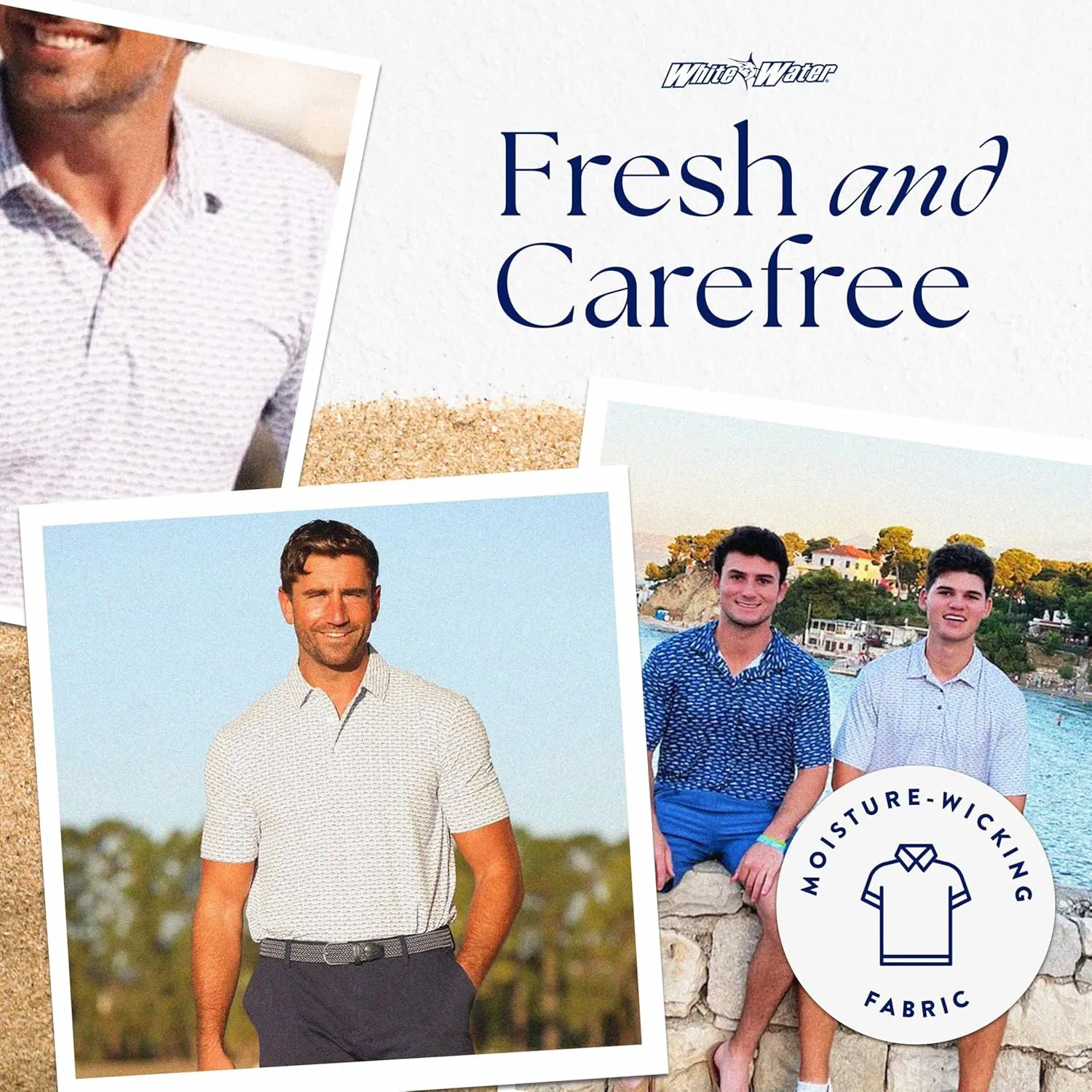 White Water Coast Short Sleeve Polo Shirt
