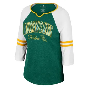 William & Mary Ladies 3/4 Length Tee